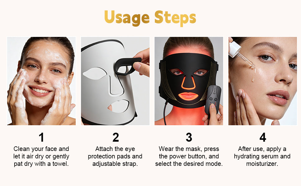 7-Color LED Silicone Facial Mask for Skin Rejuvenation