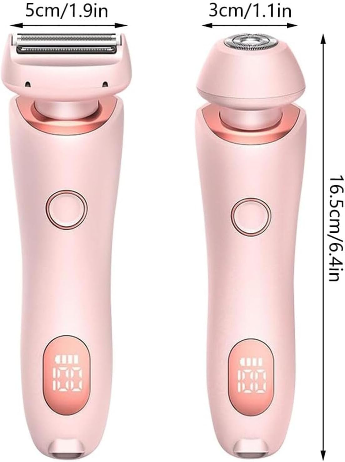 2-in-1 Electric Hair Shaver for Women - Painless Body & Face Trimmer - 16