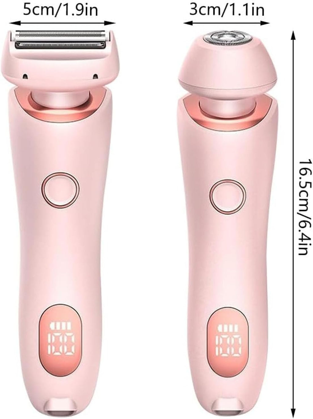 2-in-1 Electric Hair Shaver for Women - Painless Body & Face Trimmer
