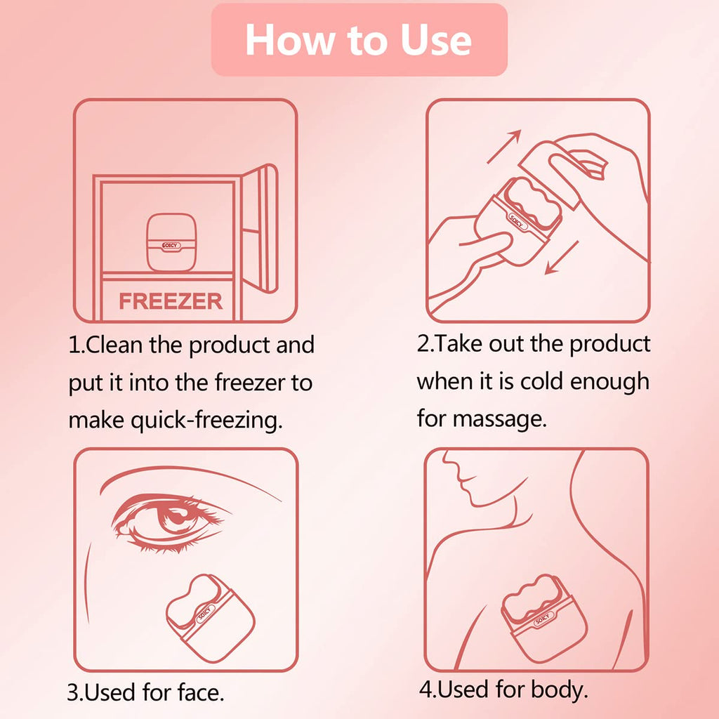 Double Ended Ice Roller for Face and Body