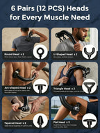 Dual-Head Percussion Massage Gun for Full Body Muscle Relief
