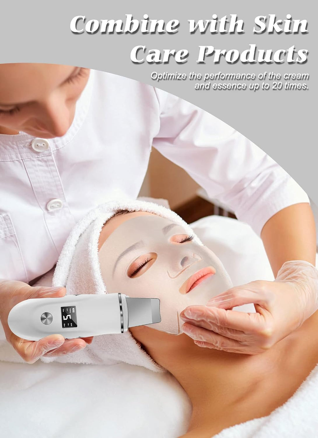 4-in-1 Ultrasonic Facial Skin Scrubber and Blackhead Remover