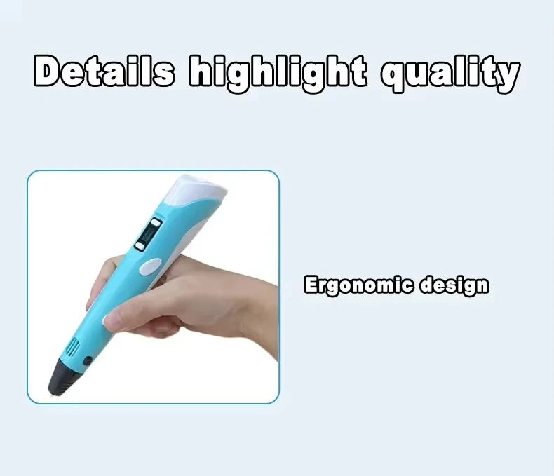 3D Printing Pen for Kids DIY Creative Drawing