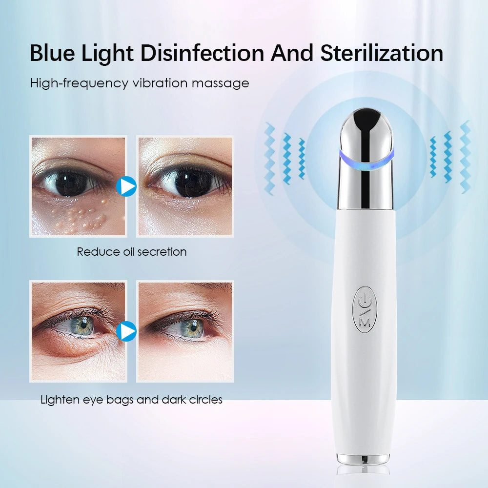 3-in-1 LED Photon Eye & Face Massager for Dark Circles and Puffiness