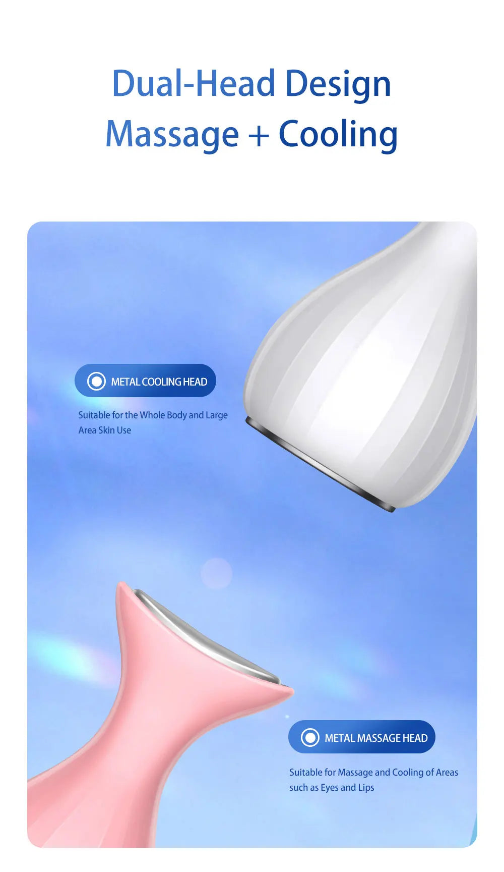 Handheld Facial Cold Compress Massager for Skin Tightening