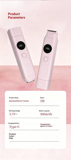 2-in-1 Electric Painless Hair Shaver for Face and Body