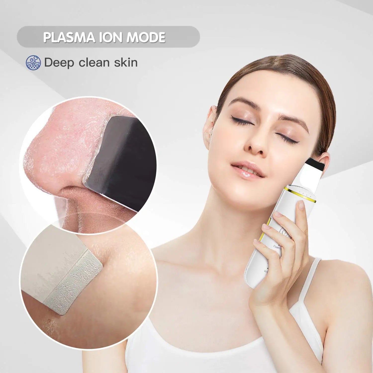 Ultrasonic Facial Skin Scrubber and Pore Cleaner Spatula - 8