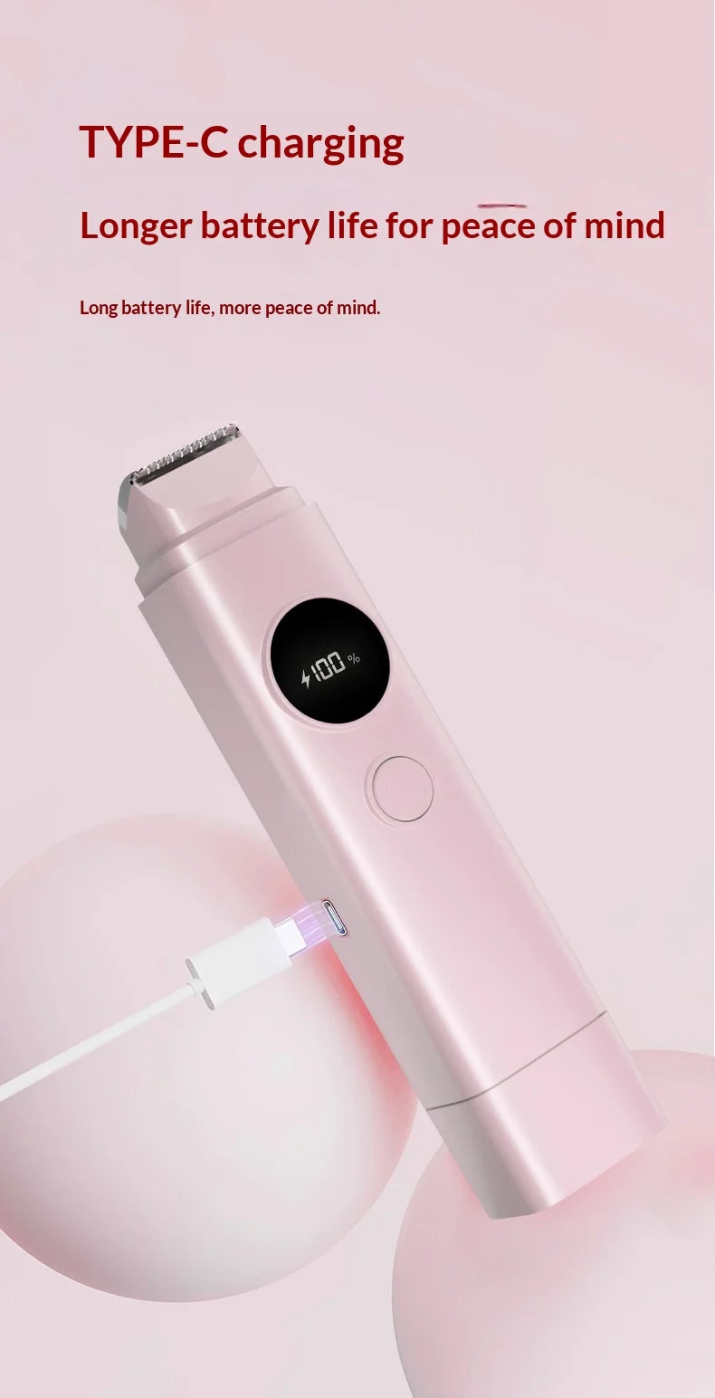 2-in-1 Electric Painless Hair Shaver for Face and Body