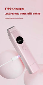 2-in-1 Electric Painless Hair Shaver for Face and Body
