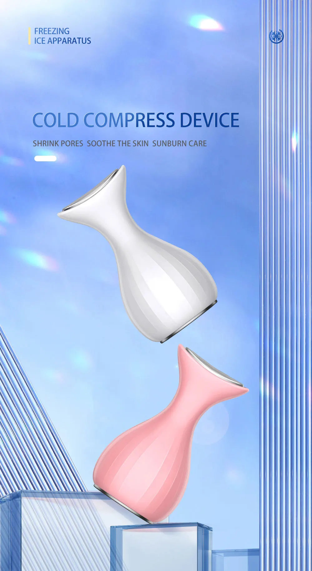 Handheld Facial Cold Compress Massager for Skin Tightening - 7