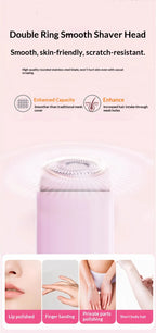 2-in-1 Electric Painless Hair Shaver for Face and Body