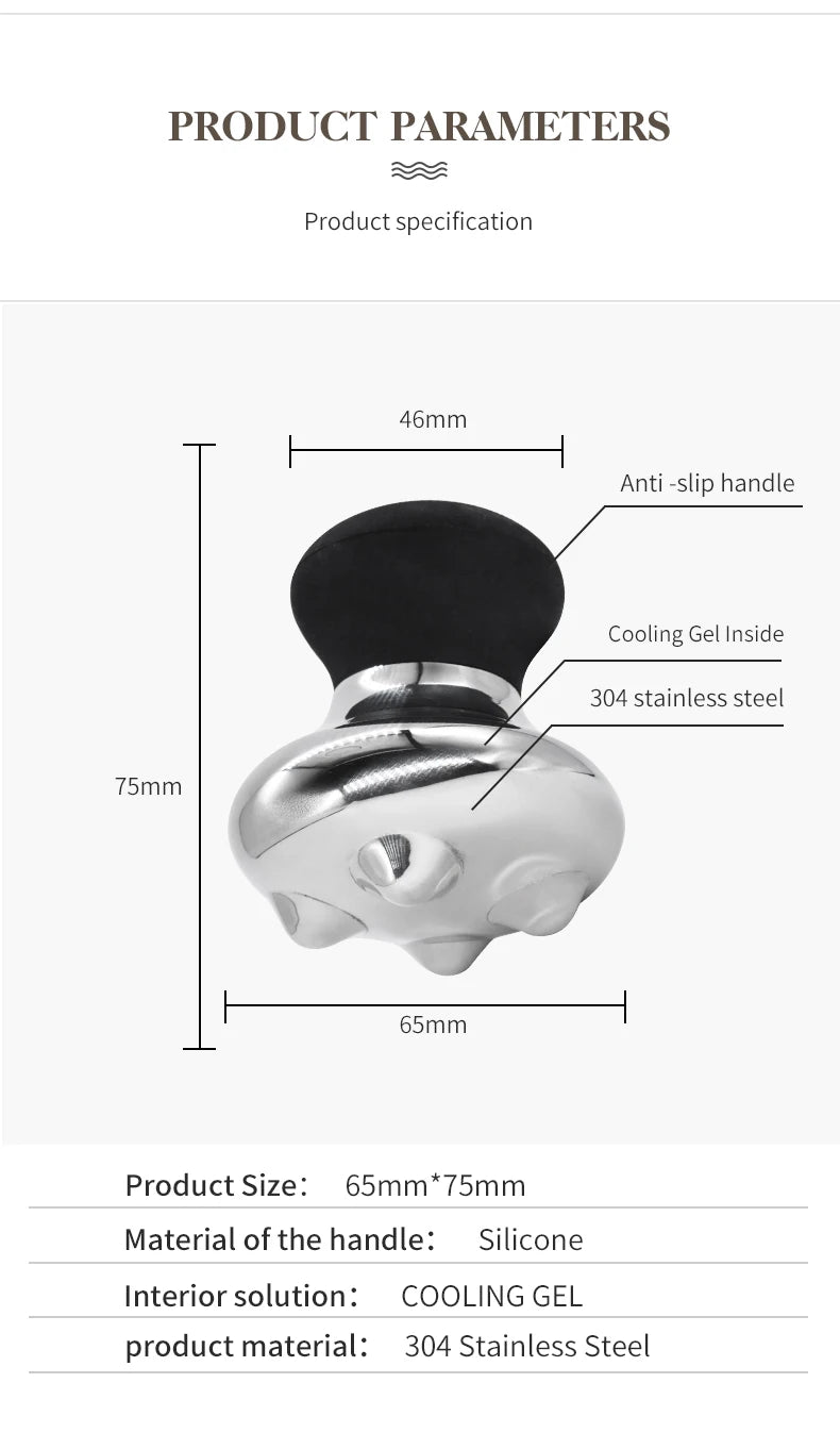 Stainless Steel Mushroom Gua Sha Facial Massage Tool