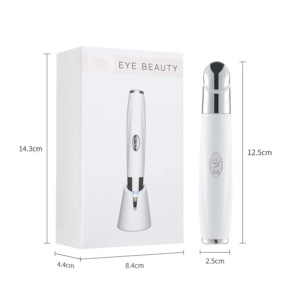 3-in-1 LED Photon Eye & Face Massager for Dark Circles and Puffiness