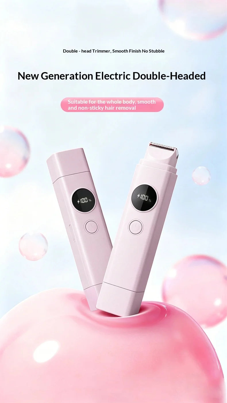 2-in-1 Electric Painless Hair Shaver for Face and Body - 7