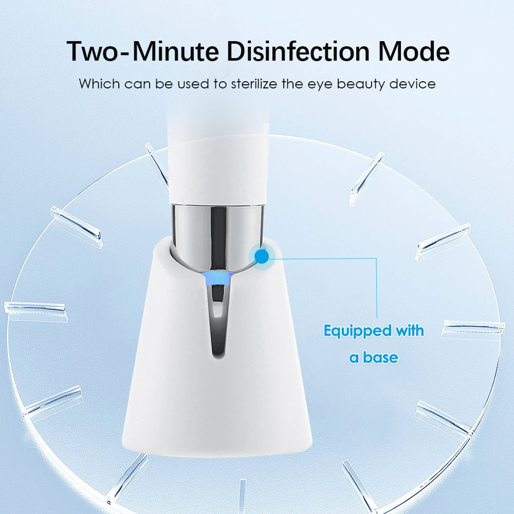 3-in-1 LED Photon Eye & Face Massager for Dark Circles and Puffiness