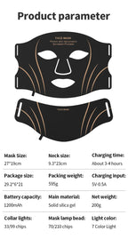 7-Color LED Face and Neck Rejuvenation Mask