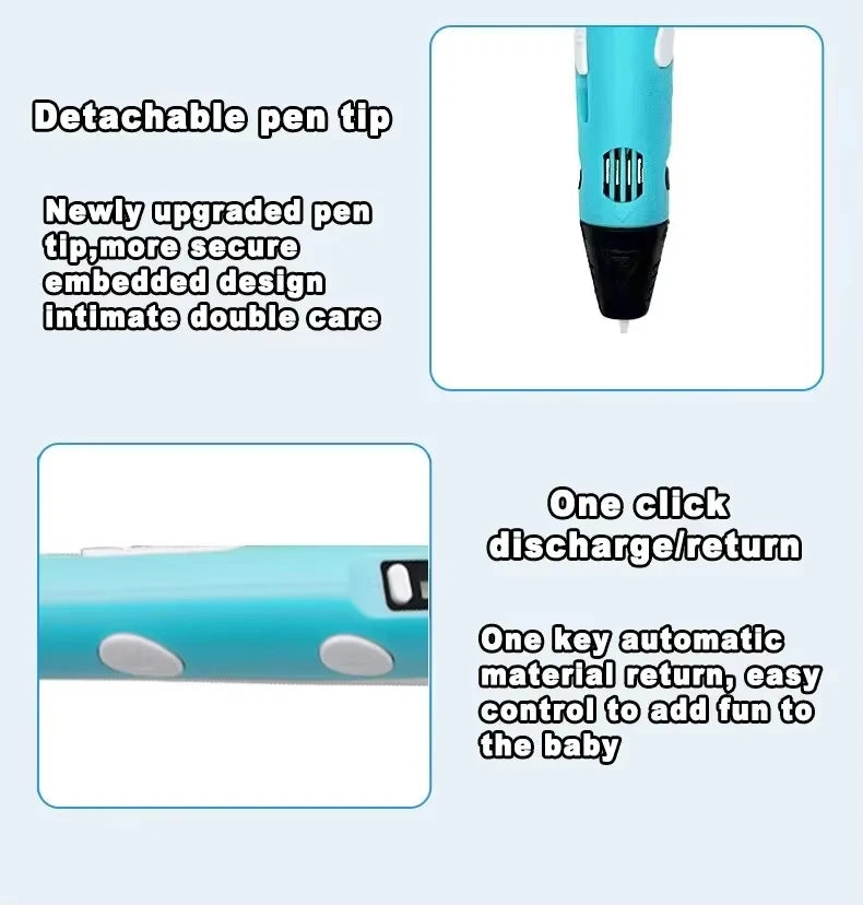 3D Printing Pen for Kids DIY Creative Drawing