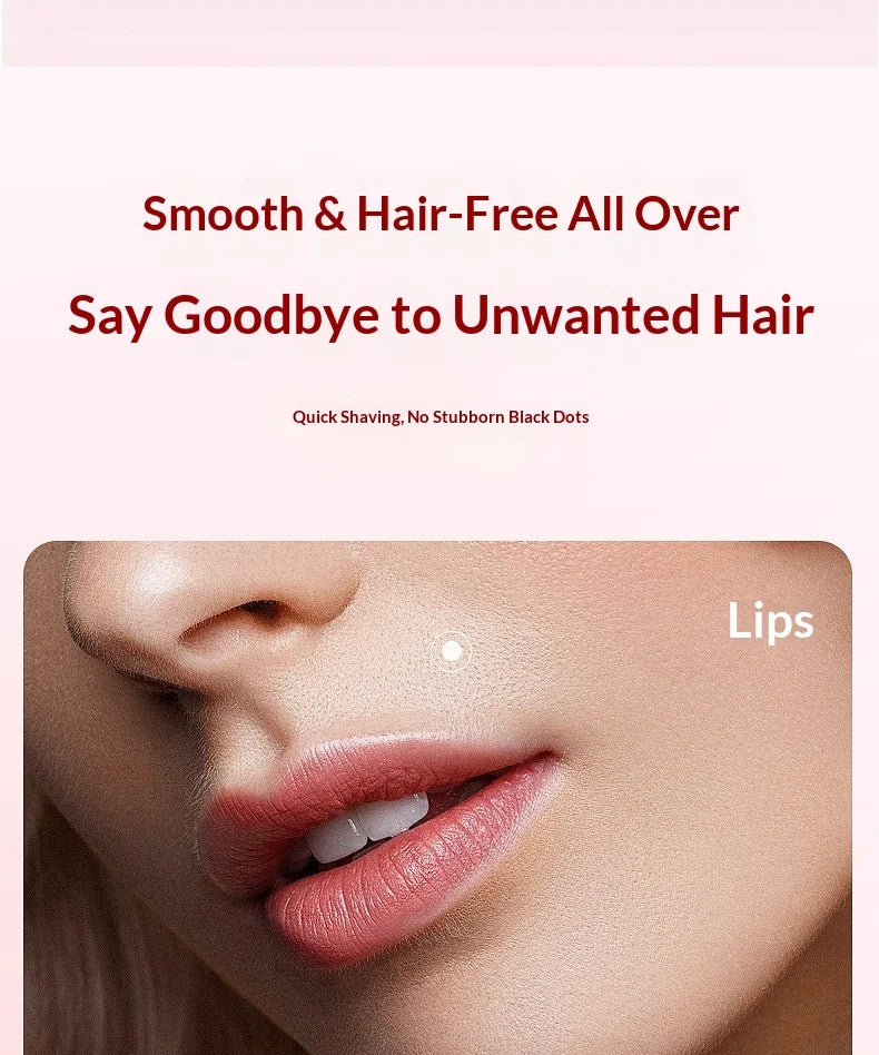 2-in-1 Electric Painless Hair Shaver for Face and Body