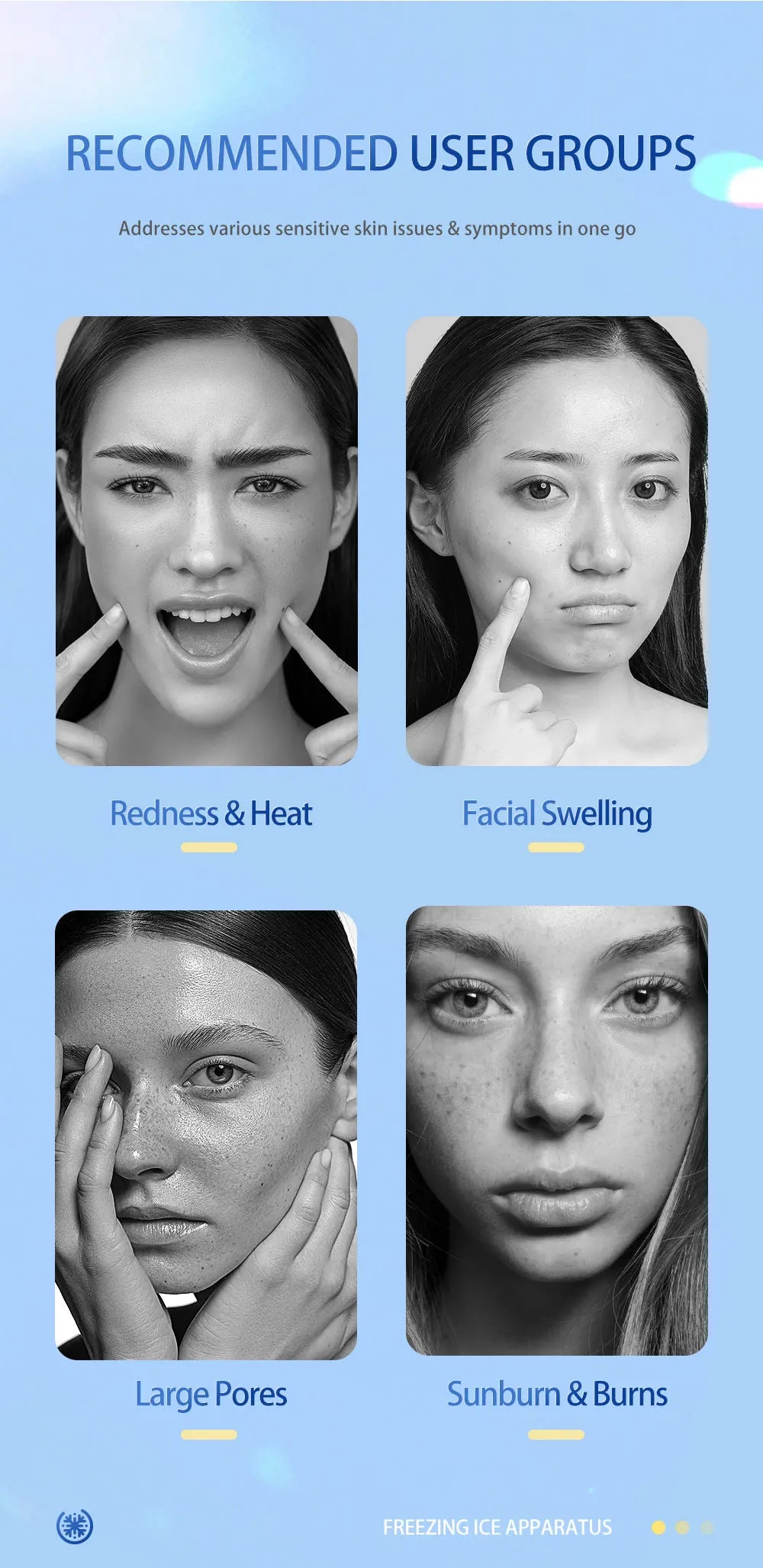 Handheld Facial Cold Compress Massager for Skin Tightening - 9