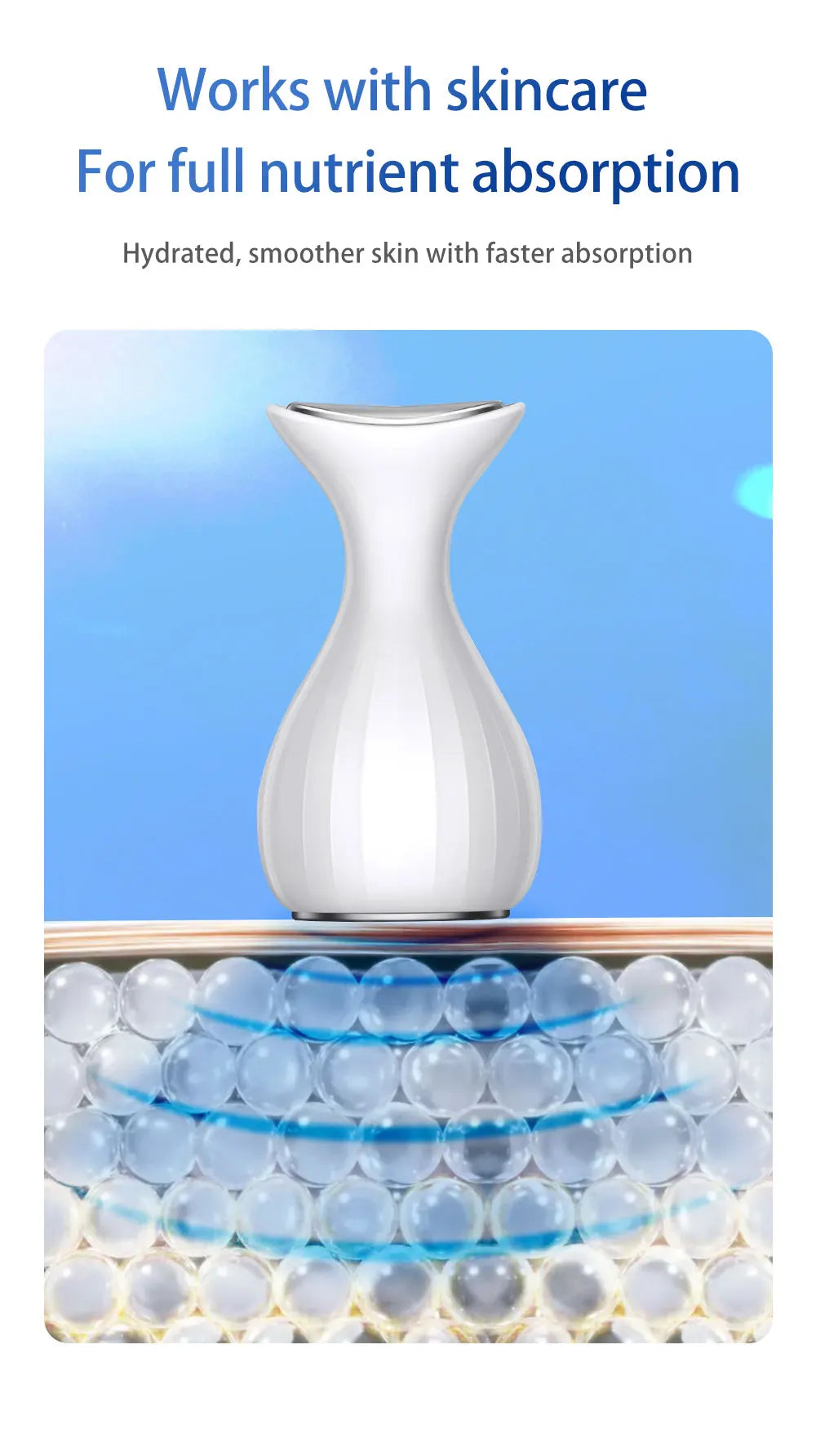 Handheld Facial Cold Compress Massager for Skin Tightening