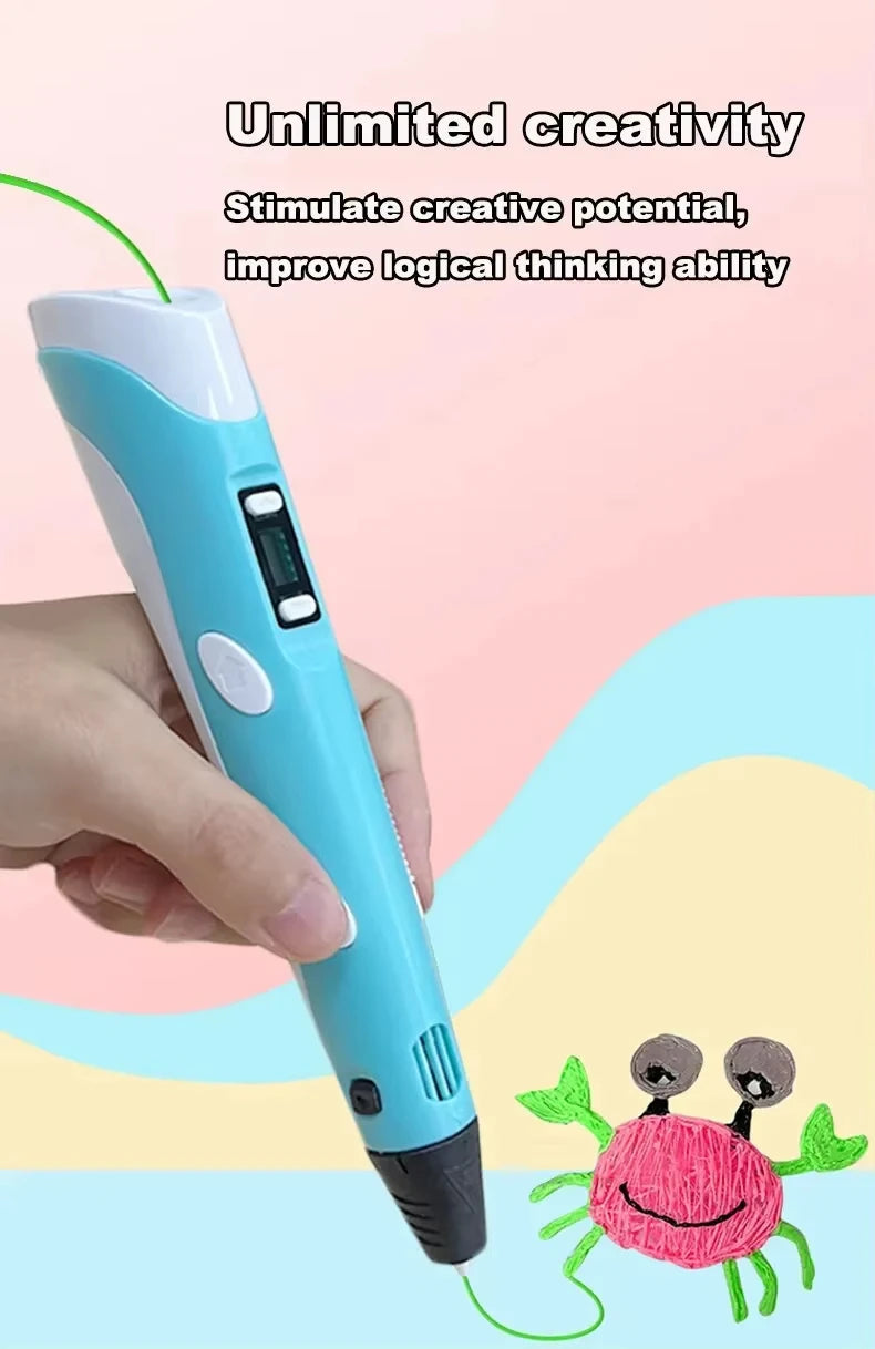 3D Printing Pen for Kids DIY Creative Drawing