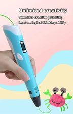 3D Printing Pen for Kids DIY Creative Drawing