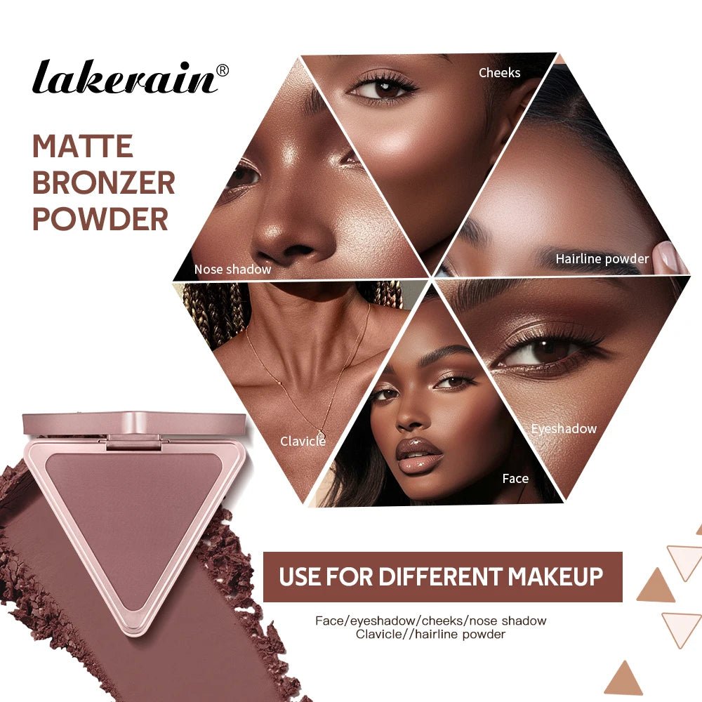Long-Lasting Matte Bronzer Contour Powder for Face Sculpting - 11