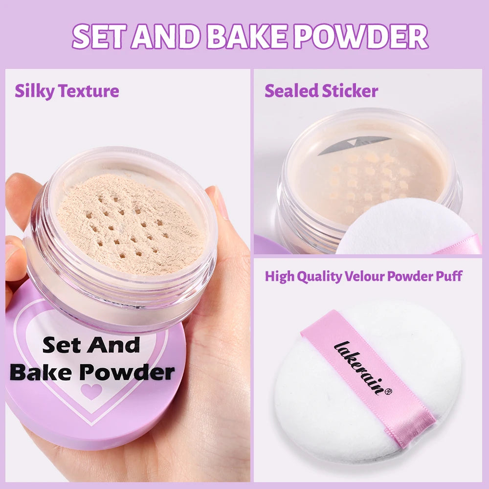 Matte Finish Long-Lasting Loose Setting and Baking Powder