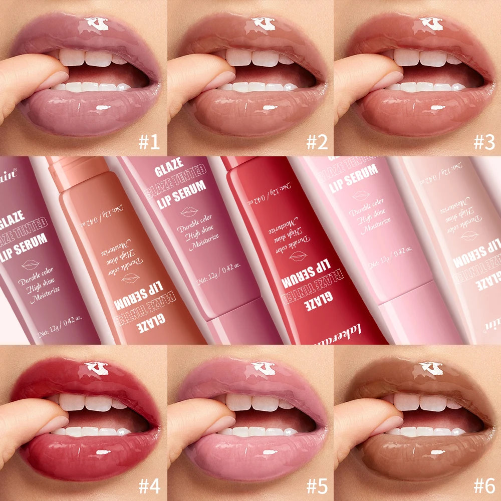 Tinted Hydrating Lip Serum for Plump Glossy Lips