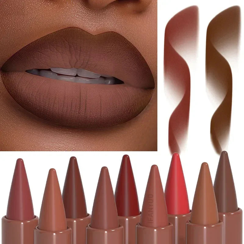 Matte Velvet Gradient Lip Liner and Lipstick Pencil - 1