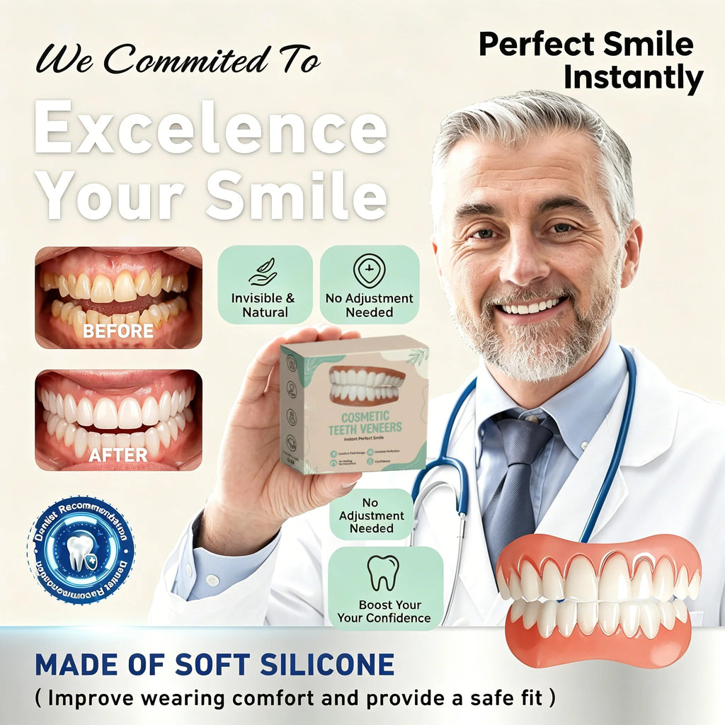 Comfort Fit Cosmetic Teeth Veneers for Instant Smile Makeover