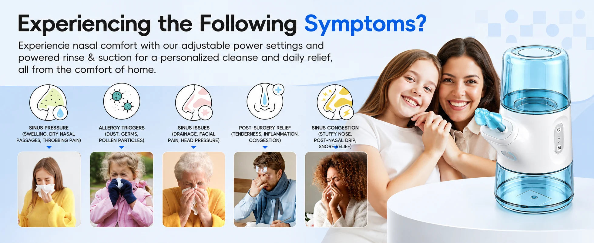 Portable Electric Nasal Irrigator with Dual Tank System - 9
