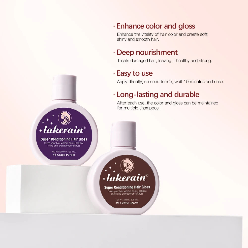 Conditioning Hair Gloss for Color Enhancement and Repair
