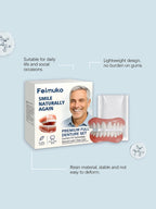 Comfortable Natural-Look Full Set Dentures for Men and Women