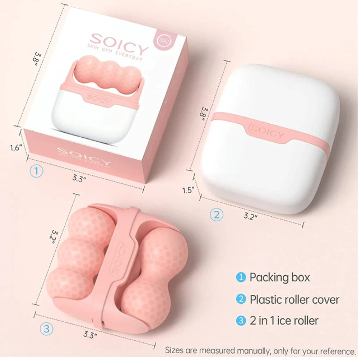 Double Ended Ice Roller for Face and Body - 15