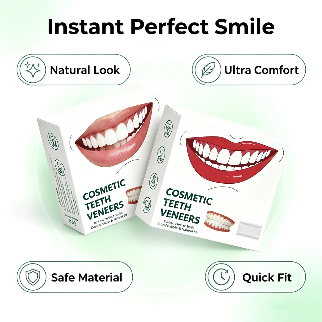 Comfort Fit Silicone Dentures Upper and Lower Set