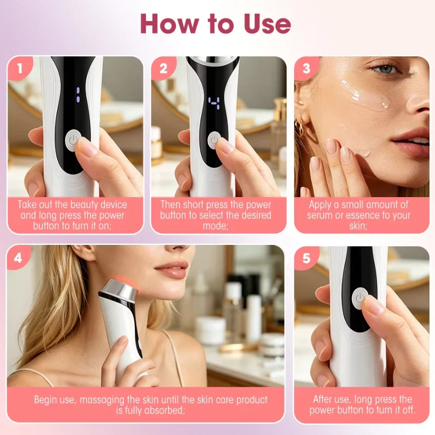 4-Mode Microcurrent Facial Lifting and Skin Tightening Device - 11
