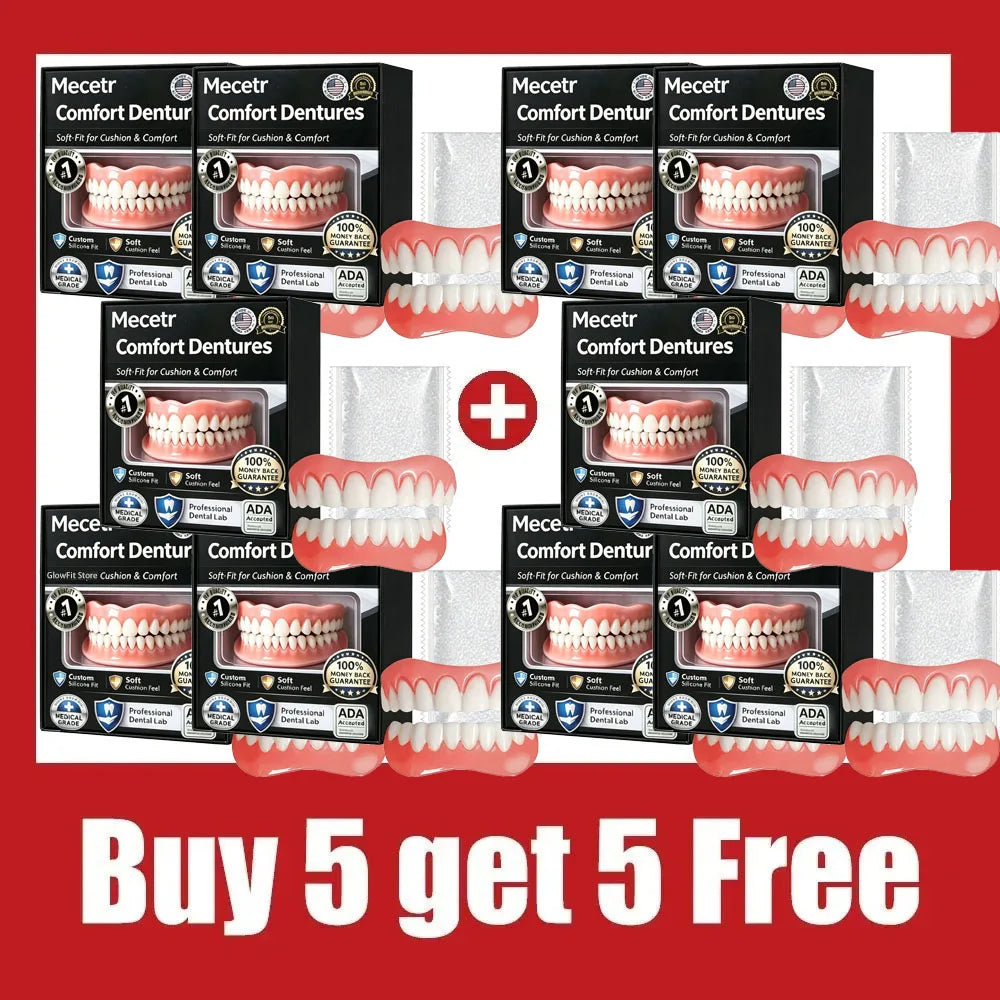 Adjustable Silicone Cosmetic Denture Set for Natural Smile - 11