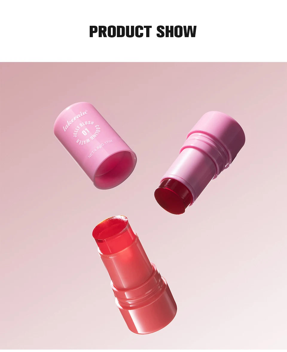 Cooling Water Jelly Blush Stick for Lips and Cheeks