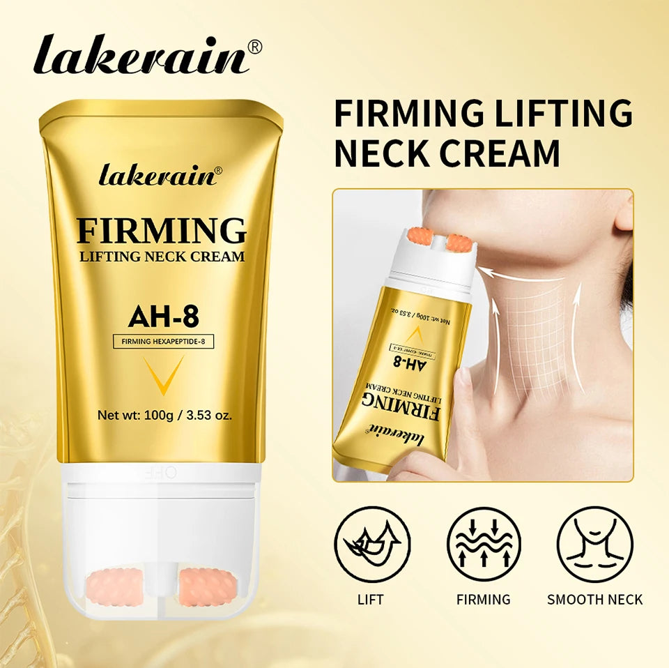 Firming and Lifting Roller Neck Cream for Anti-Wrinkle Care