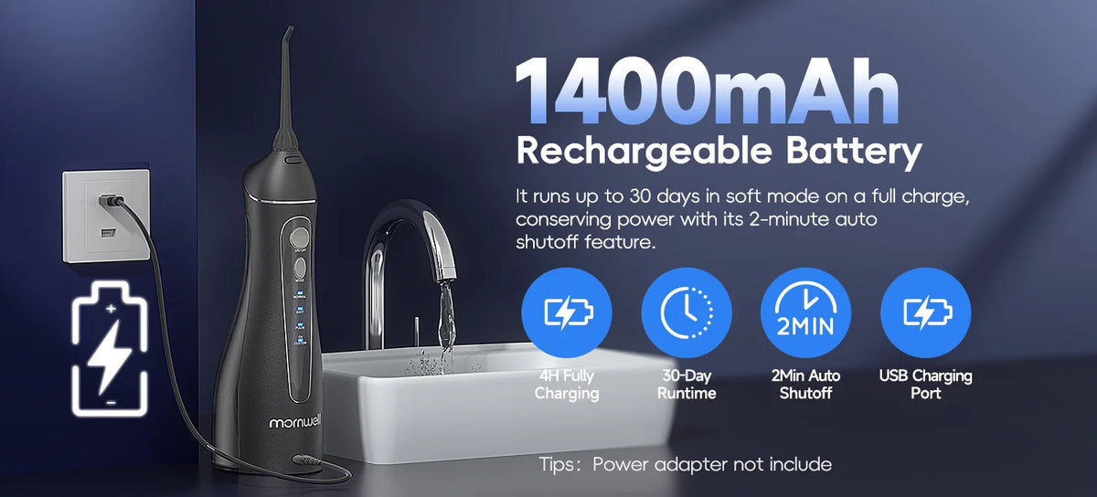 Electric Water Flosser and Rechargeable Toothbrush Set
