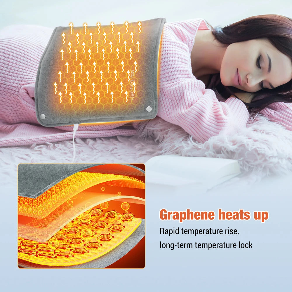 USB Graphene Heated Hand Warmer and Body Heating Pad - 3