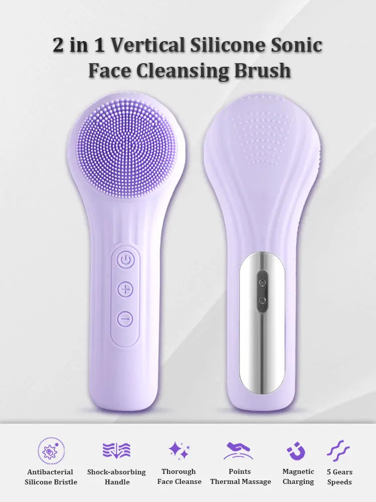 Sonic Waterproof Electric Facial Cleansing Brush - 7