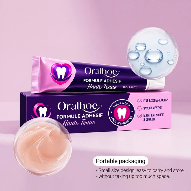 Silicone Denture Adhesive Cushion for Daily Stabilization