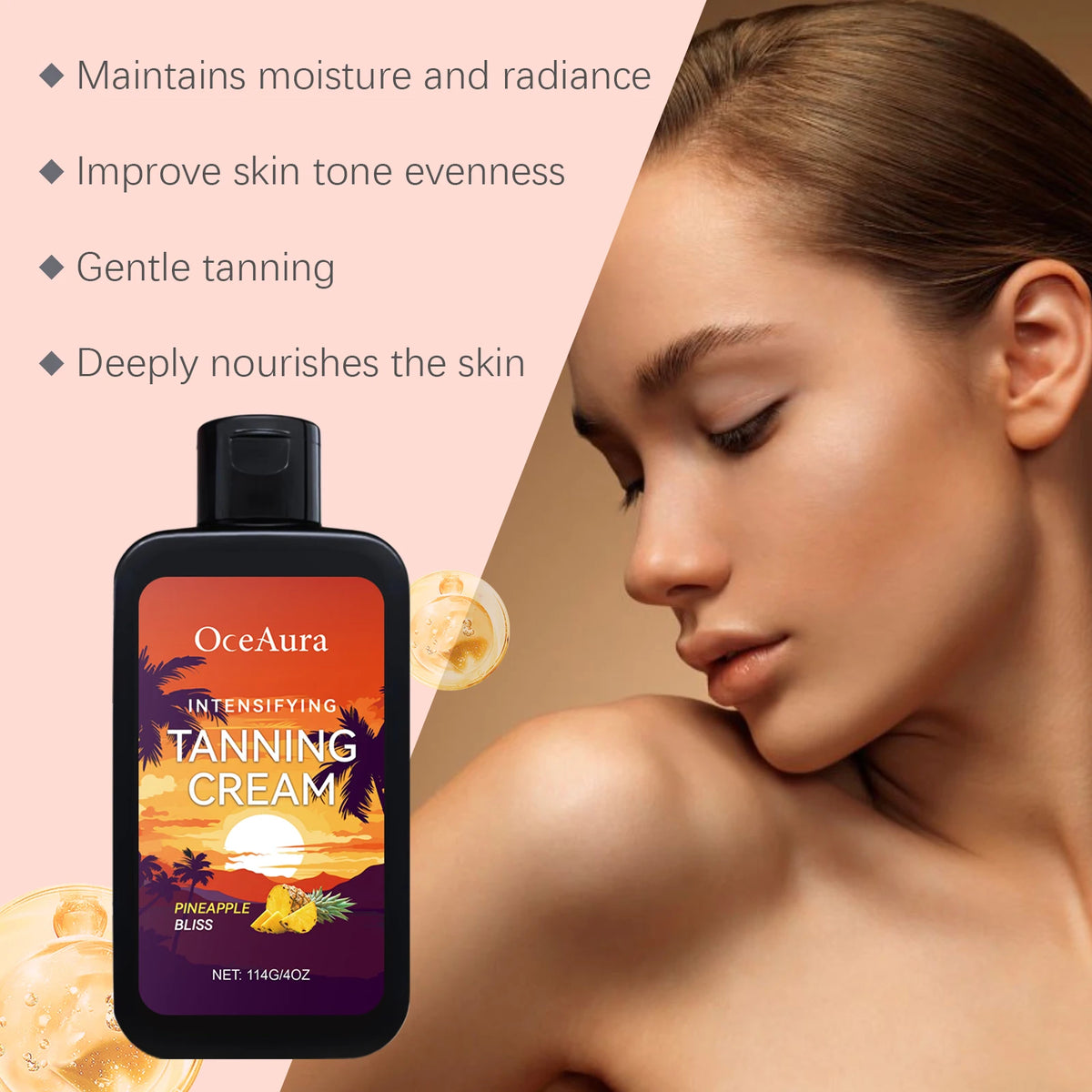 Intensifying Tanning Accelerator Cream for Sunbeds and Outdoor Use