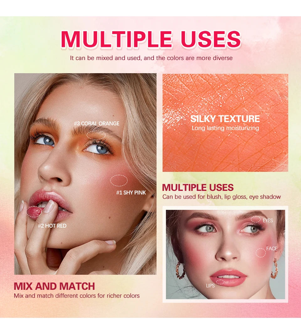 Matte Cream Blush and Lip Tint Stick
