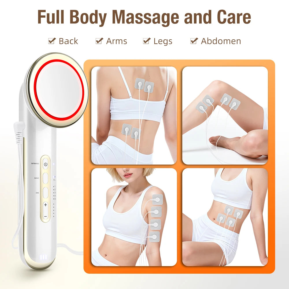 Ultrasonic EMS Body Slimming and Facial Lifting Massager - 5