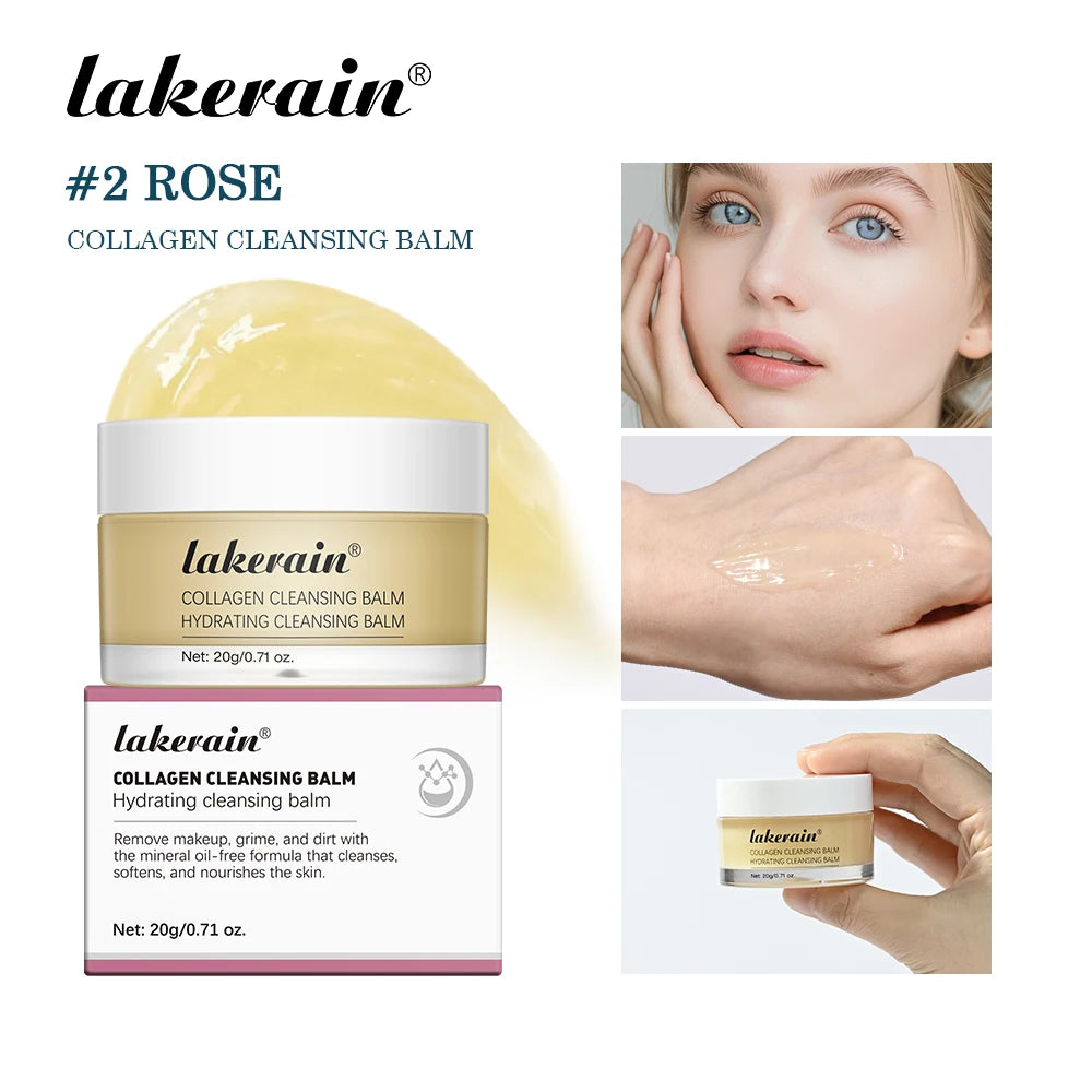 Collagen Hydrating Cleansing Balm for Deep Makeup Removal