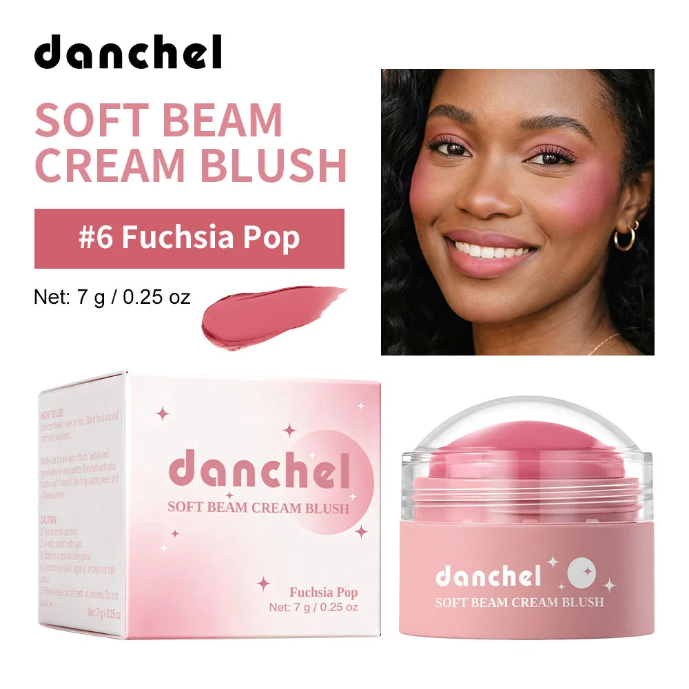 Multi-Use Soft Cream Blush for Cheeks, Lips, and Eyes
