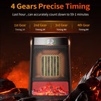 Portable PTC Ceramic Desktop Heater with Timer and Digital Display